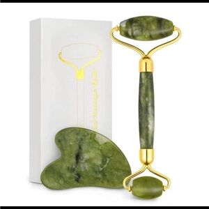 Green Jade Roller and Gua Sha Set